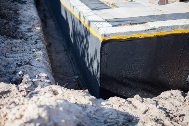 Professional Crawl Space Encapsulation technician working in Russells Point, OH